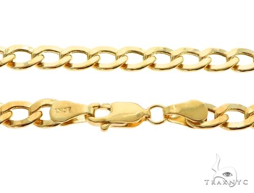 14K Yellow Gold Hollow Cuban Curb Link  20 Inches 5mm 63933