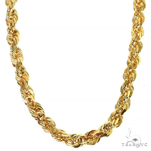 10k Yellow Gold Solid Rope chain 4mm 20 inches 70547