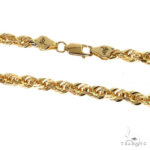 10k Yellow Gold Solid Rope chain 4mm 20 inches 70547