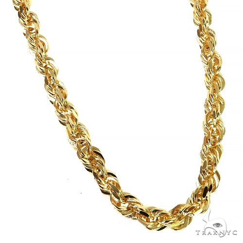 10k Yellow Gold Solid Rope chain 4mm 20 inches 70547