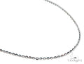 14K WG Mirror Rolo Chain 24 Inches 1mm   65591