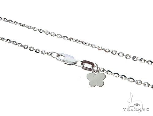 14K WG Mirror Rolo Chain 24 Inches 1mm   65591