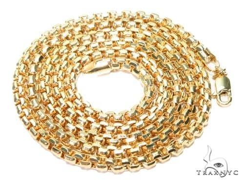 14K Gold Hollow Round Box 2.5mm 22 Inches    68112