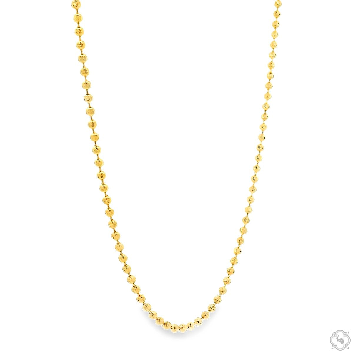 14K Gold Moon Cut Chain 22 Inches 1.9mm 64562