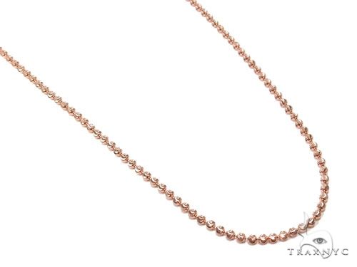 14K Gold Moon Cut Chain 22 Inches 1.9mm 64562