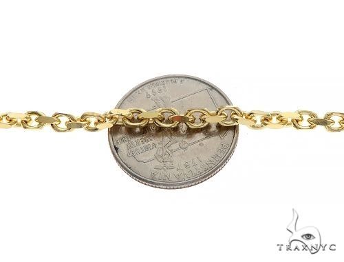 14K Gold Solid Anchor Cable Link 18 Inches 3mm 68141
