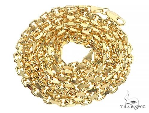 14k Gold Solid Cable Link Chain 20 Inches 3.5mm 68142