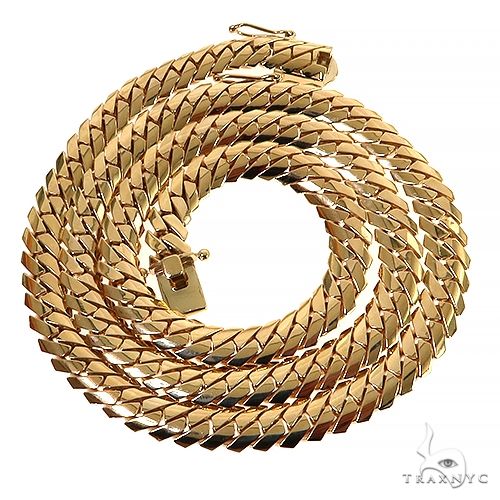 14K Gold Solid Mimi Cuban Link 7.2 mm 22 Inches 68344