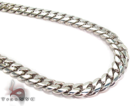 14K Heavy Miami Cuban Link Chain 32 Inches 8mm   30831