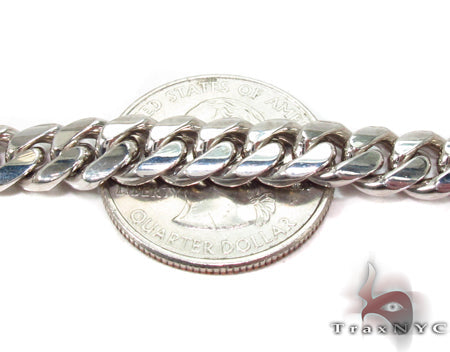 14K Heavy Miami Cuban Link Chain 32 Inches 8mm   30831