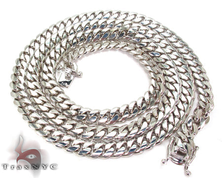 14K Heavy Miami Cuban Link Chain 32 Inches 8mm   30831