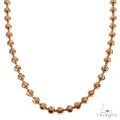 14K Rose Gold Moon Cut Chain 20 Inches 3mm   64607