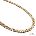 14k Three-Tone Gold Solid Miami Cuban Chain 24 Inches 8.2mm 67721