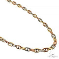 14k Three-color Gold Solid Anchor Link Chain 24 Inches 7.2mm 67398