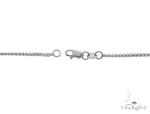 14K White Gold Solid Franco Link Chain 1.1mm 65607