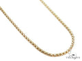 14K White Gold Hollow Round Box Link Chain 16 Inches 2.5mm   68110