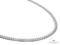 14K White Gold Solid Miami Cuban Link Chain 26 Inches 5mm 65586