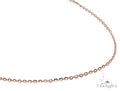 14K Rose Gold Mirror Rolo Chain 22 Inches 1mm   65593