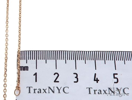 14K Rose Gold Mirror Rolo Chain 22 Inches 1mm   65593