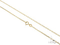14K Yellow Gold Cable Link Chain 18 Inches 1.4mm   64395