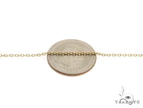 14K Yellow Gold Cable Link Chain 24 Inches 1.4mm   64398