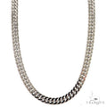 14K White Gold Double Curb Link Chain 22 inches 4.6mm 68969