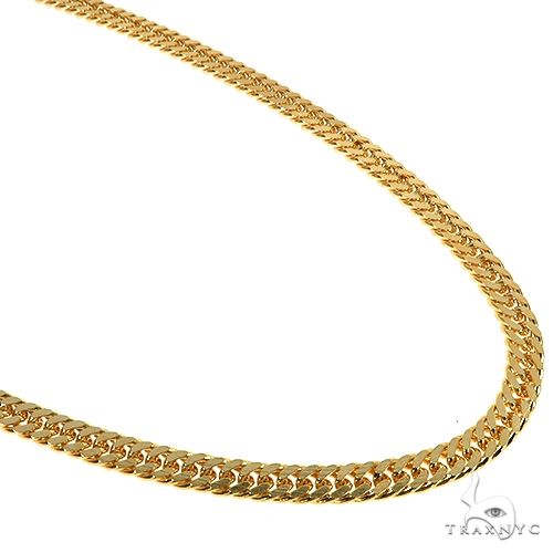 14k Yellow Gold Double Curb Link 22 inches 4.6mm 67793
