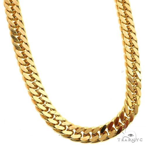 14K Yellow Gold Double Curb Link 22 inches 5.4mm 68584