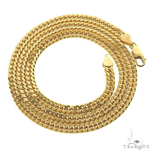 14K Yellow Gold Double Curb Link 22 inches 5.4mm 68584
