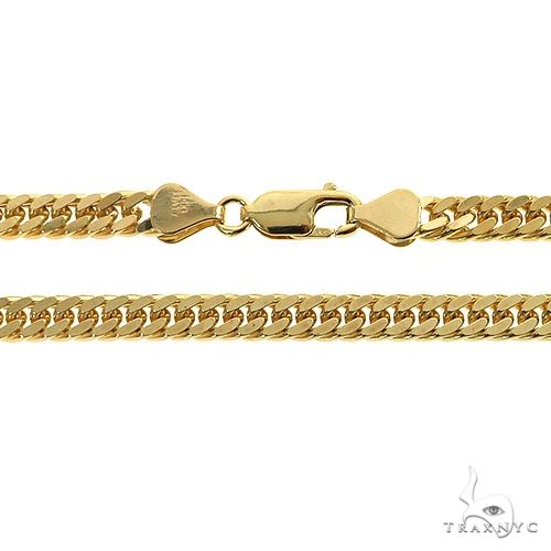 14K Yellow Gold Double Curb Link 22 inches 5.4mm 68584