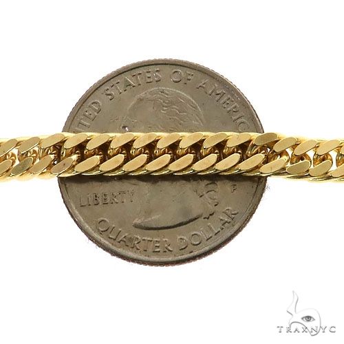 14K Yellow Gold Double Curb Link 22 inches 5.4mm 68584