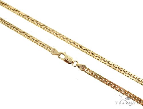 14K Yellow Gold Double Curb Link Chain 22 inches 6.3mm 70045