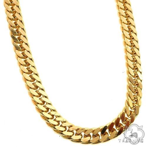 14K Yellow Gold Double Curb Link Chain 24 inches 5.4mm   67286