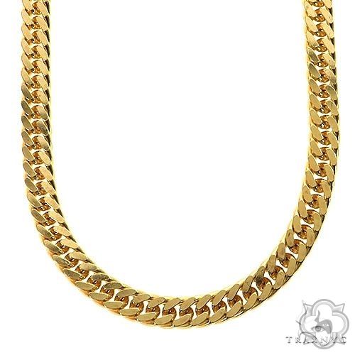14K Yellow Gold Double Curb Link Chain 24 inches 5.4mm   67286