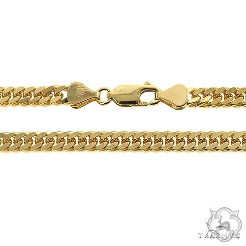 14K Yellow Gold Double Curb Link Chain 24 inches 6.3mm   67287