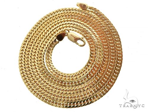 14K Yellow Gold Double Curb Link Chain 28 inches 3.5mm   65199