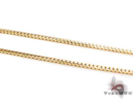 14K Yellow Gold Franco Chain 20 Inches, 1mm  33191