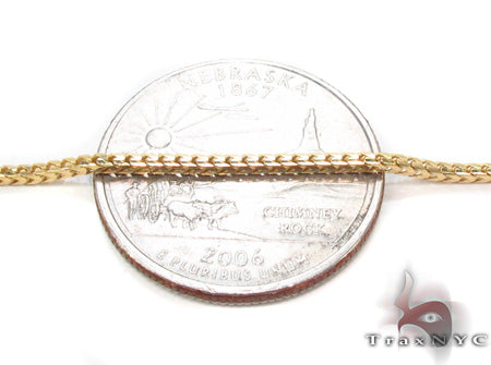 14K Yellow Gold Franco Chain 20 Inches, 1mm  33191