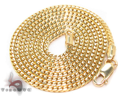 14K Yellow Gold Franco Chain 20 Inches, 1mm  33191