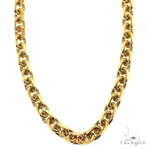 14k Gold Solid Cable link 4.5mm 22 inches   68152