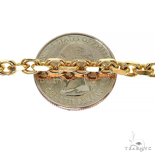 14k Gold Solid Cable link 4.5mm 26 inches   68154