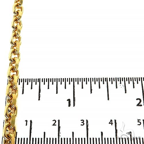 14k Gold Solid Cable link 4.5mm 26 inches   68154