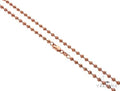 14k Rose Gold Moon Cut Chain 26 Inches 3.5mm   65181