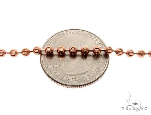 14k Rose Gold Moon Cut Chain 26 Inches 3.5mm   65181
