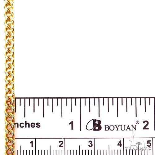 14k Two-Tone Semi-Solid Franco Link Chain 3.5mm 18 Inches 69943