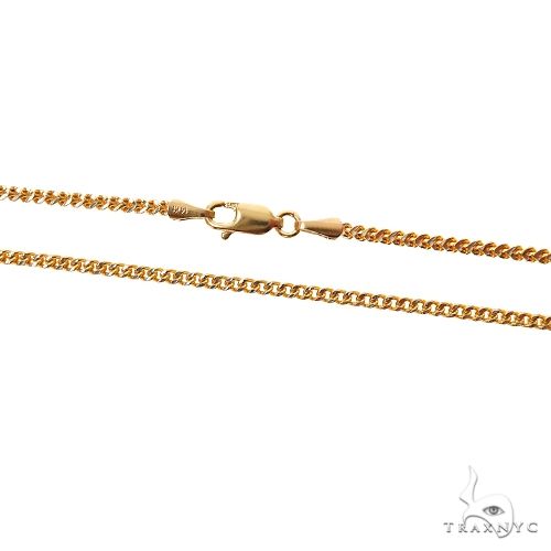 14k Two-Tone Semi-Solid  Franco link Chain 2mm 16 Inches 69938