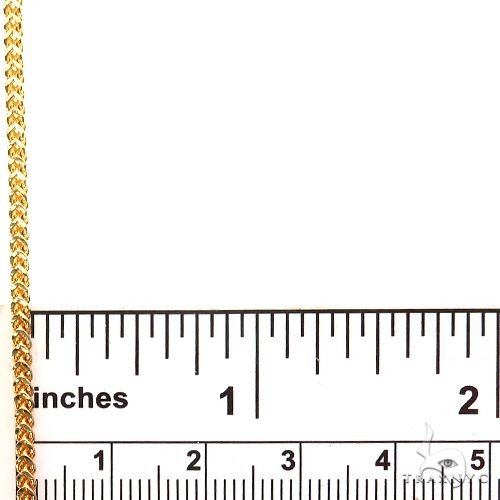 14k Two-Tone Semi-Solid  Franco link Chain 2mm 16 Inches 69938