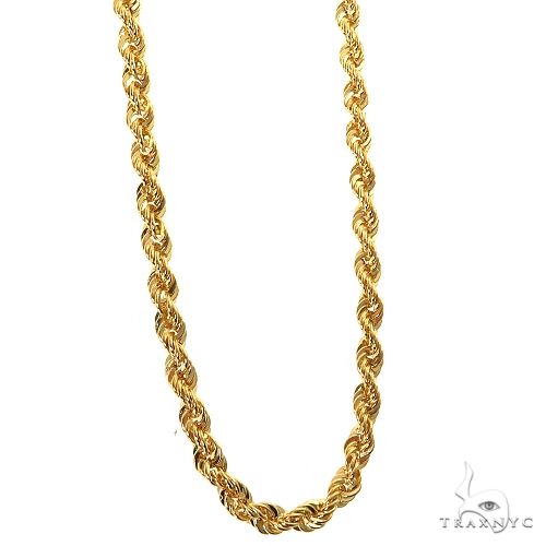 10k Yellow Gold Solid Rope chain 2.9mm 24 inches 70544