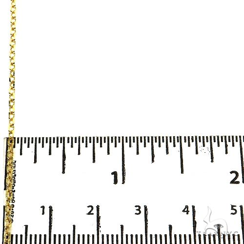 14k  Yellow Gold Solid Cable Chain  1.5mm 16 Inches 38190