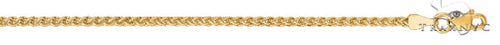 14k  Yellow Gold  Shiny Round Wheat Chain 2.1mm 30 Inches 38201
